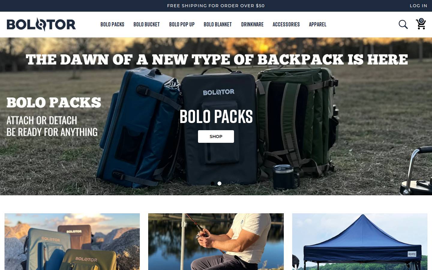bolotor.com homepage screenshot