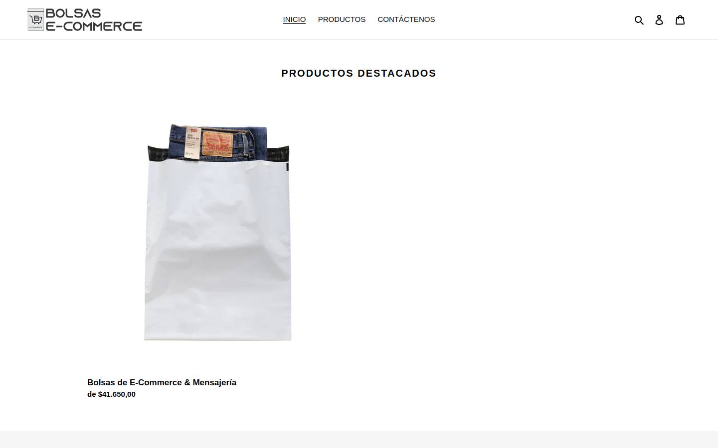 bolsasecommerce.com homepage screenshot