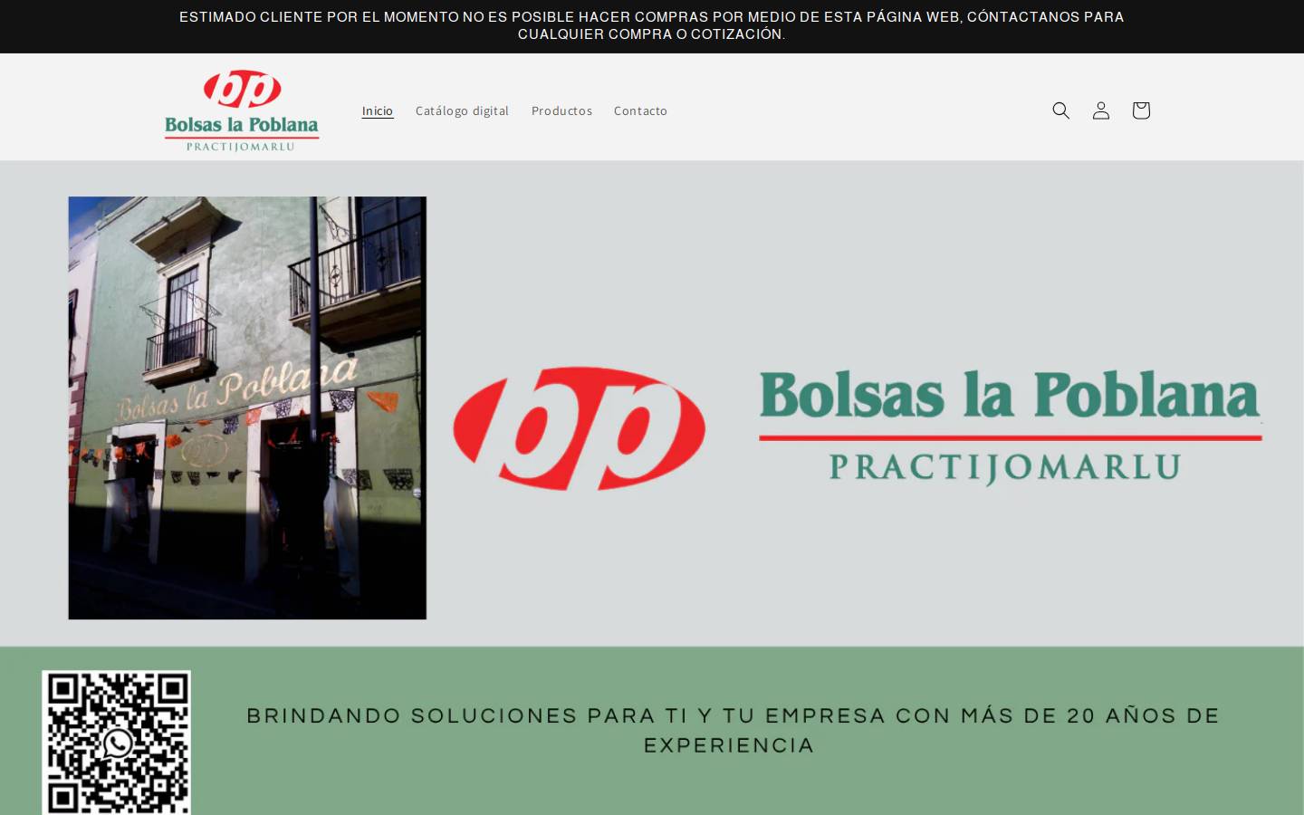 bolsaslapoblana.com homepage screenshot
