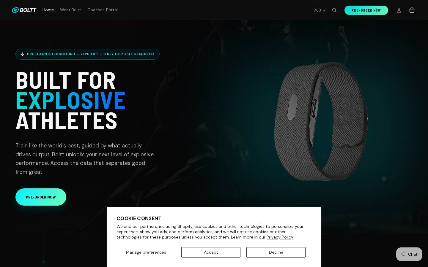 bolttband.com homepage screenshot