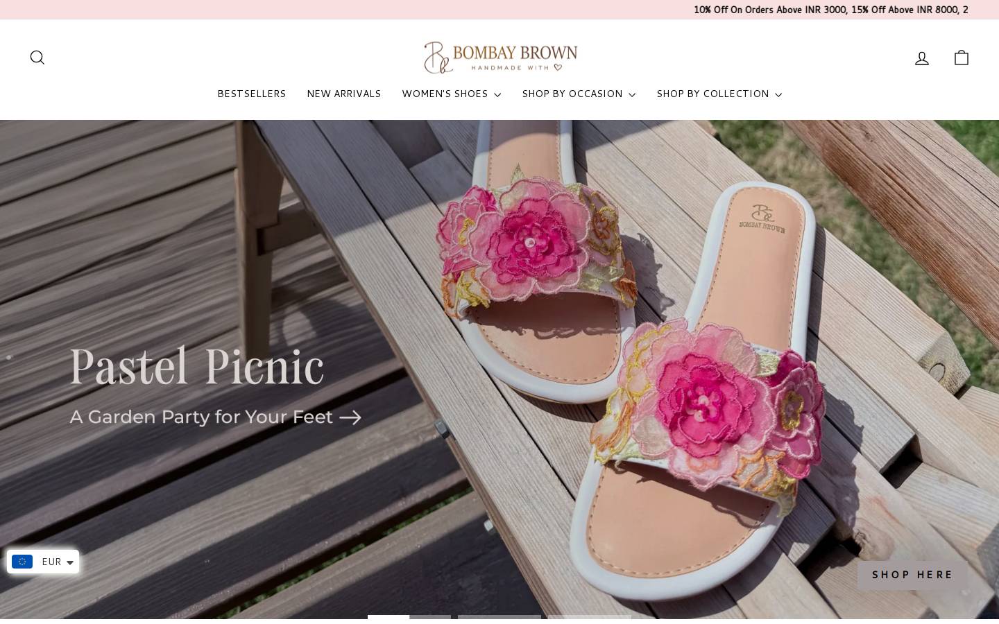 bombaybrown.in homepage screenshot