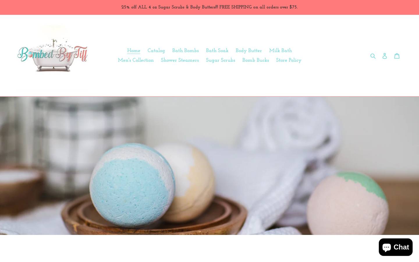 bombedbytiff.com homepage screenshot
