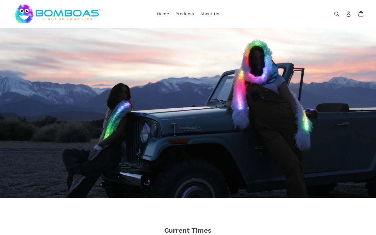 bomboas.com homepage screenshot