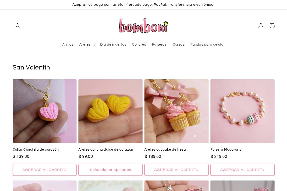 bomboni.mx homepage screenshot