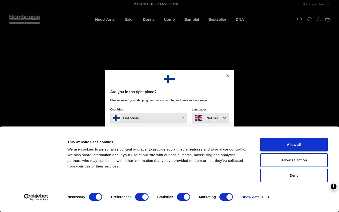 Bomboogie homepage screenshot