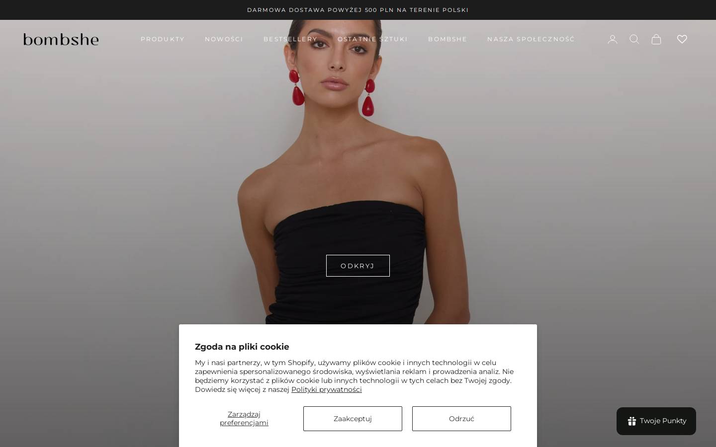bombshe.com homepage screenshot