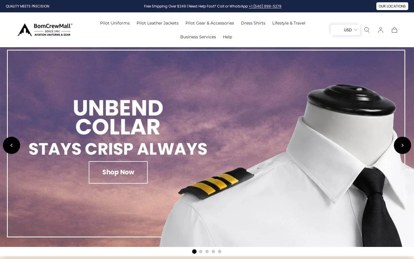 bomcrewmall.com homepage screenshot