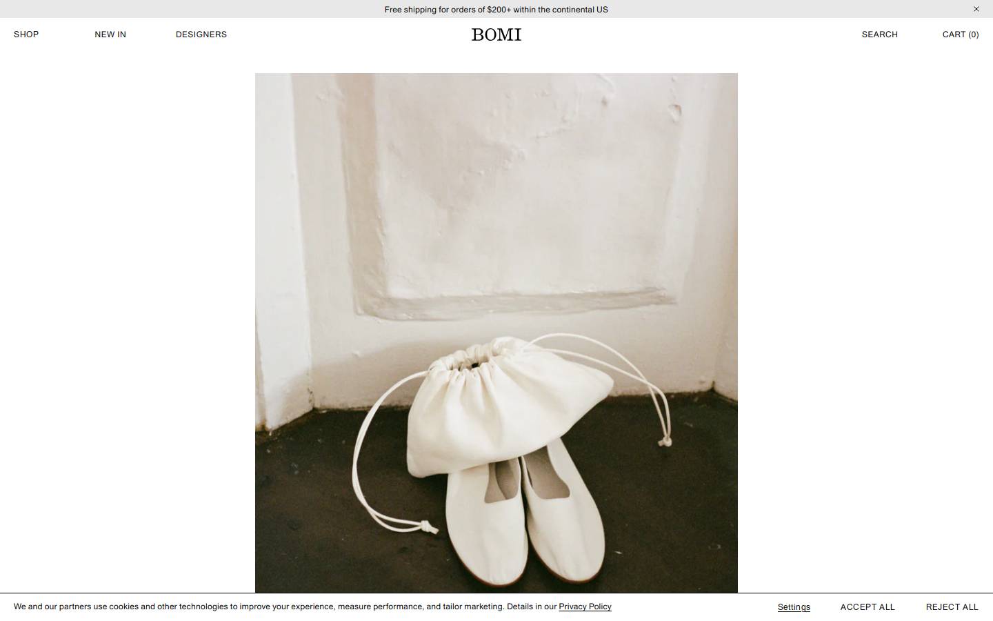 bominyc.com homepage screenshot