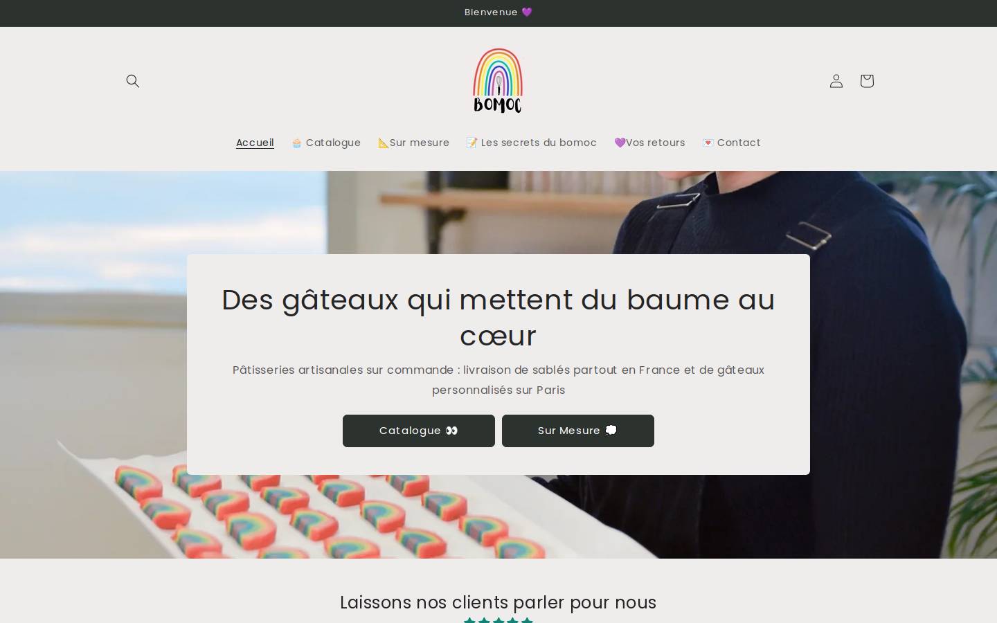 bomoc.fr homepage screenshot
