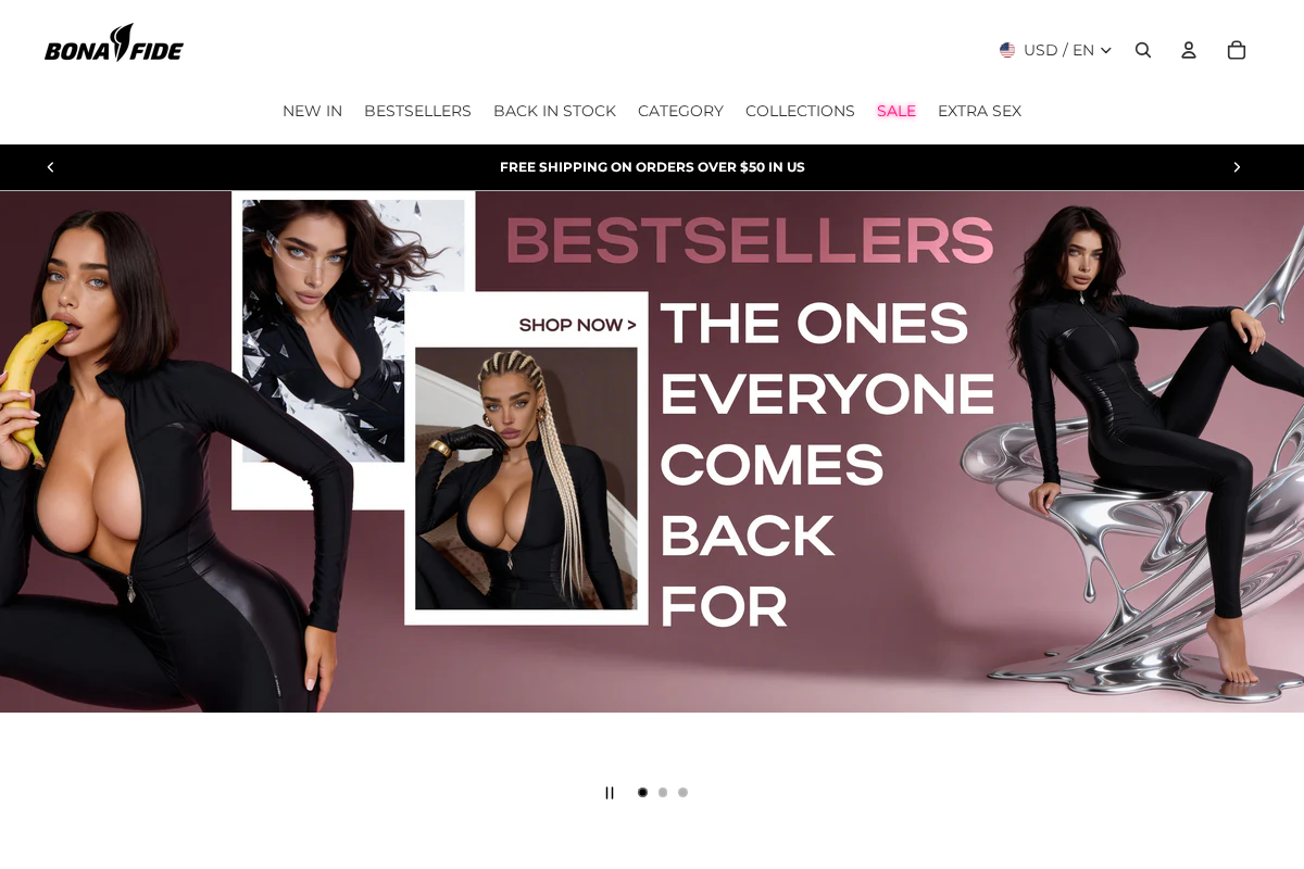 Bonafide homepage screenshot