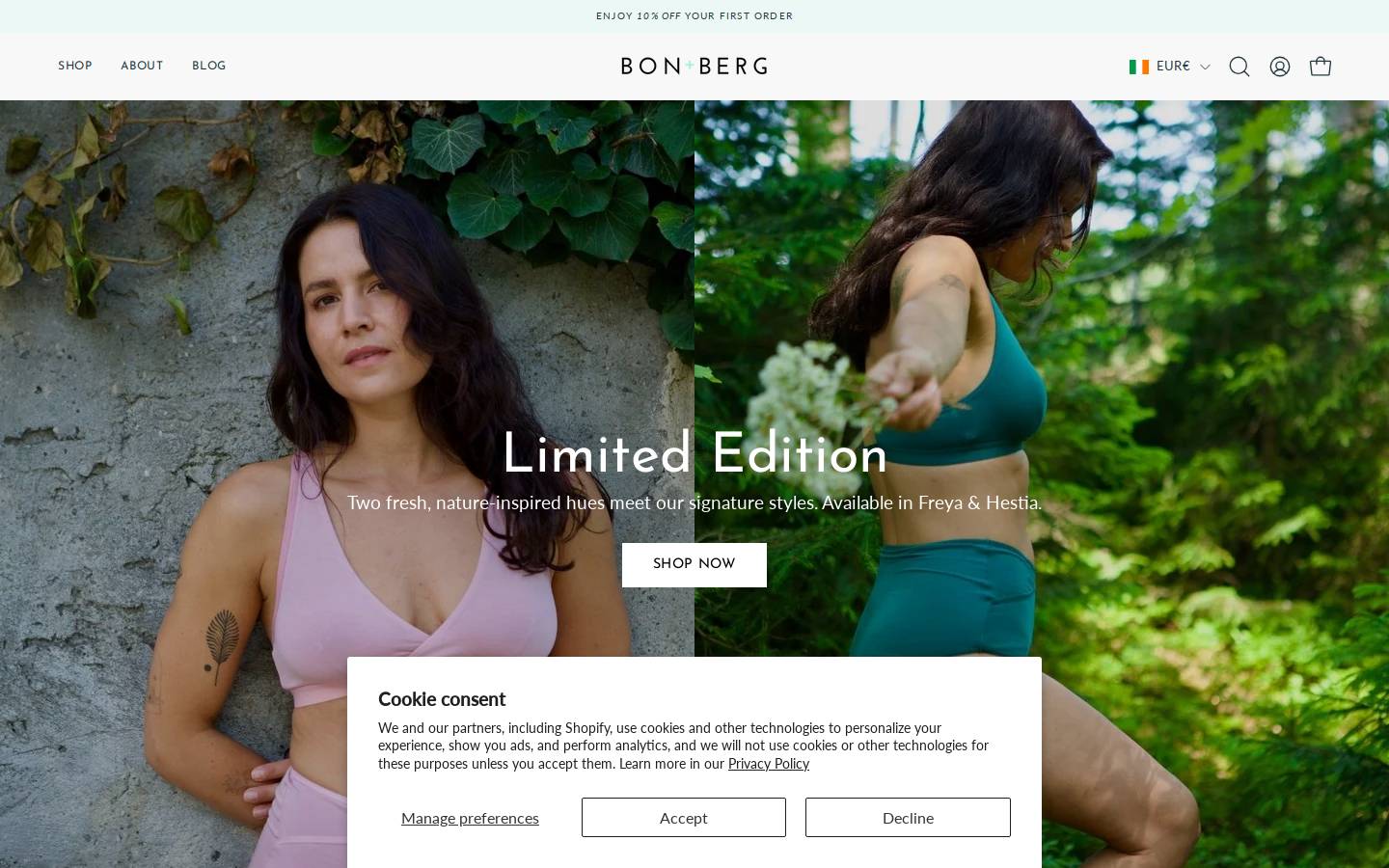 bonandberg.com homepage screenshot