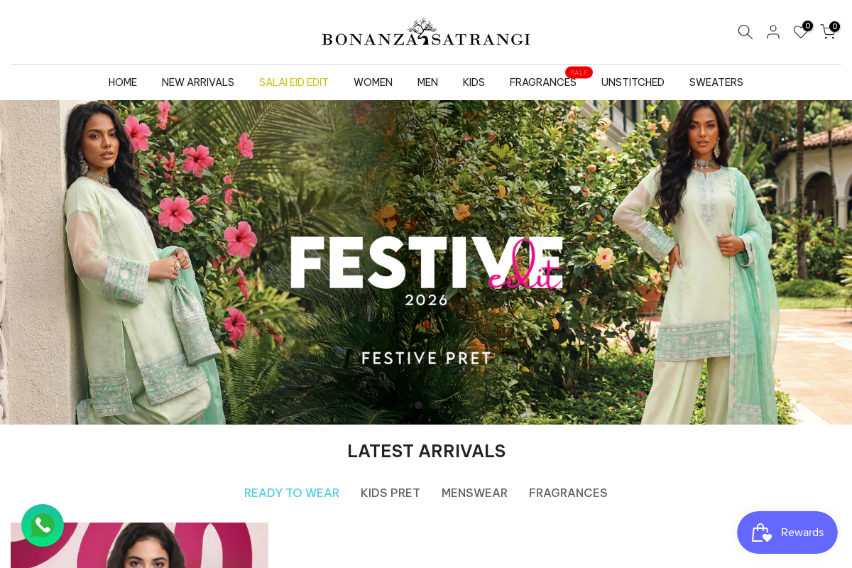 bonanzasatrangi.com homepage screenshot