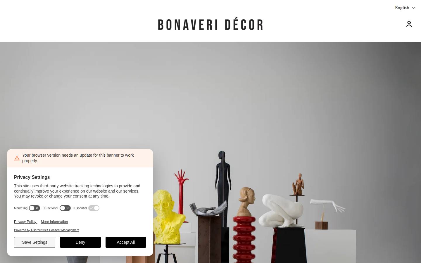 bonaveridecor.com homepage screenshot