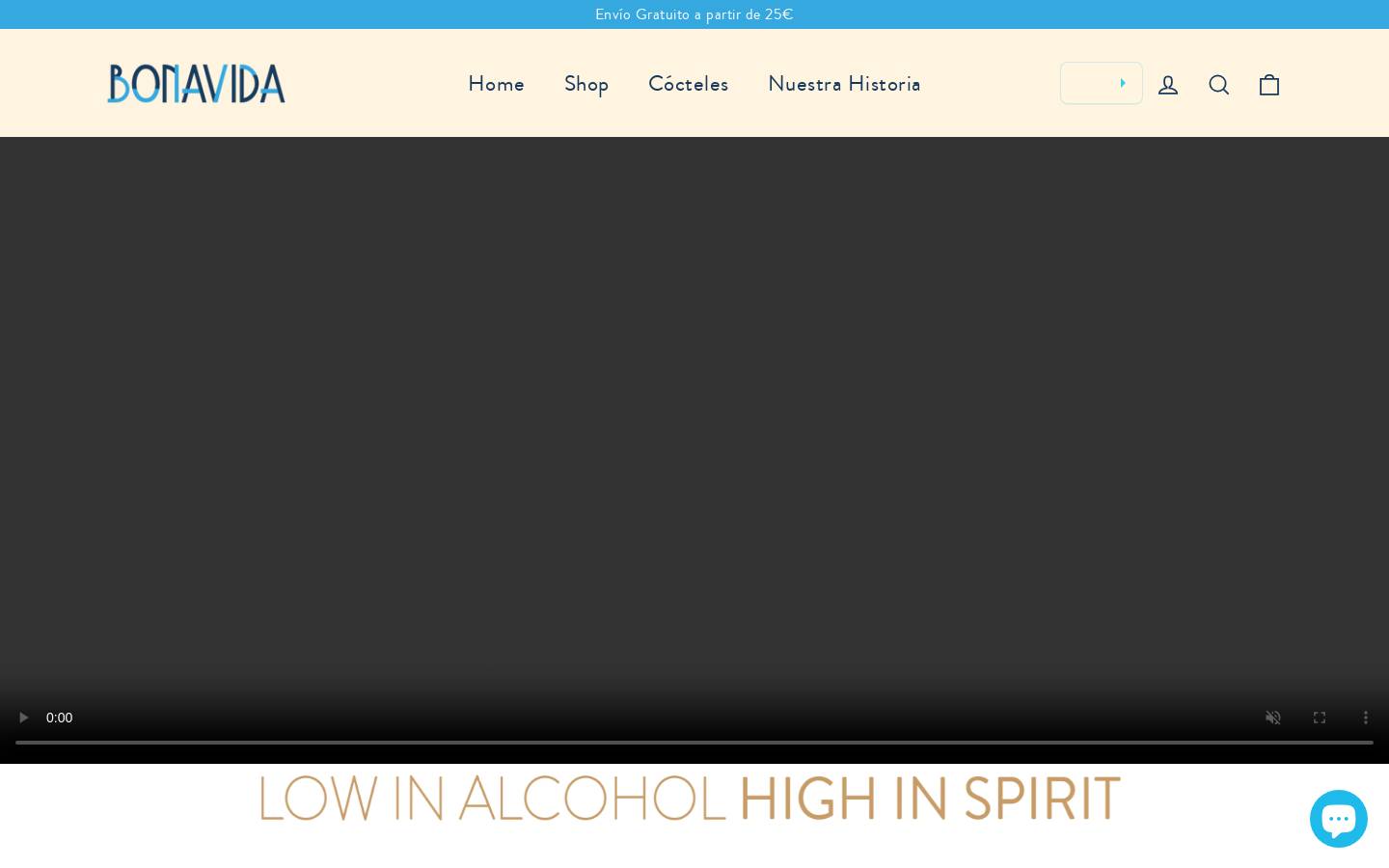 bonavidadrinks.es homepage screenshot