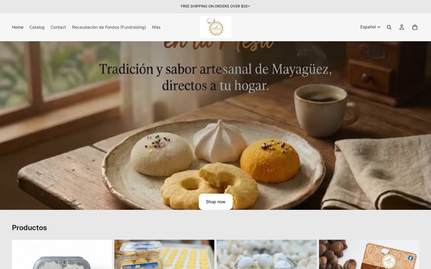 bonbinibakery.com homepage screenshot