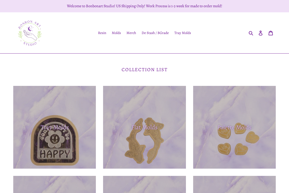 BONBONART STUDIO homepage screenshot