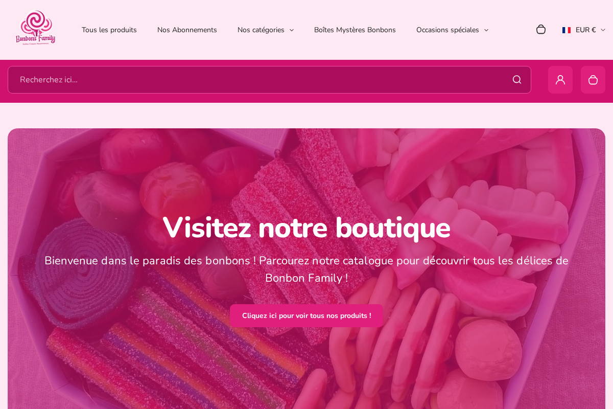 Bonbons-family homepage screenshot
