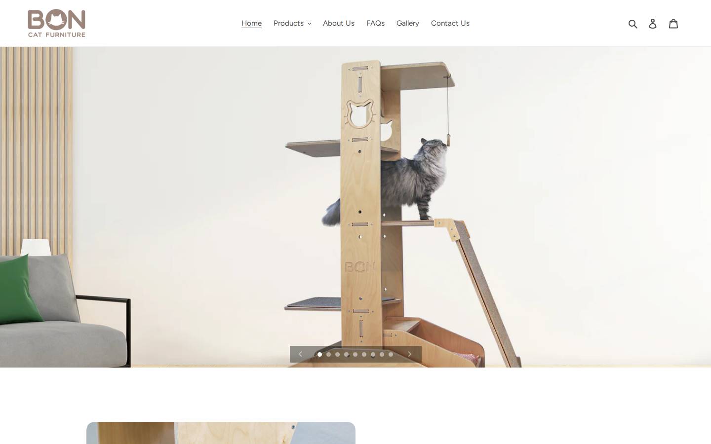 boncatfurniture.com homepage screenshot