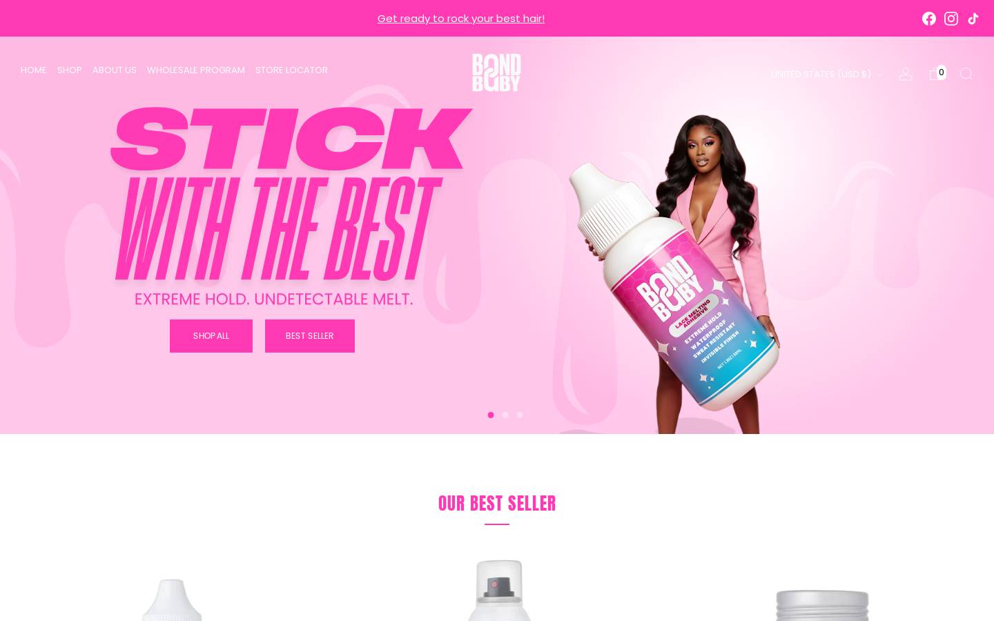 bondbaby.com homepage screenshot