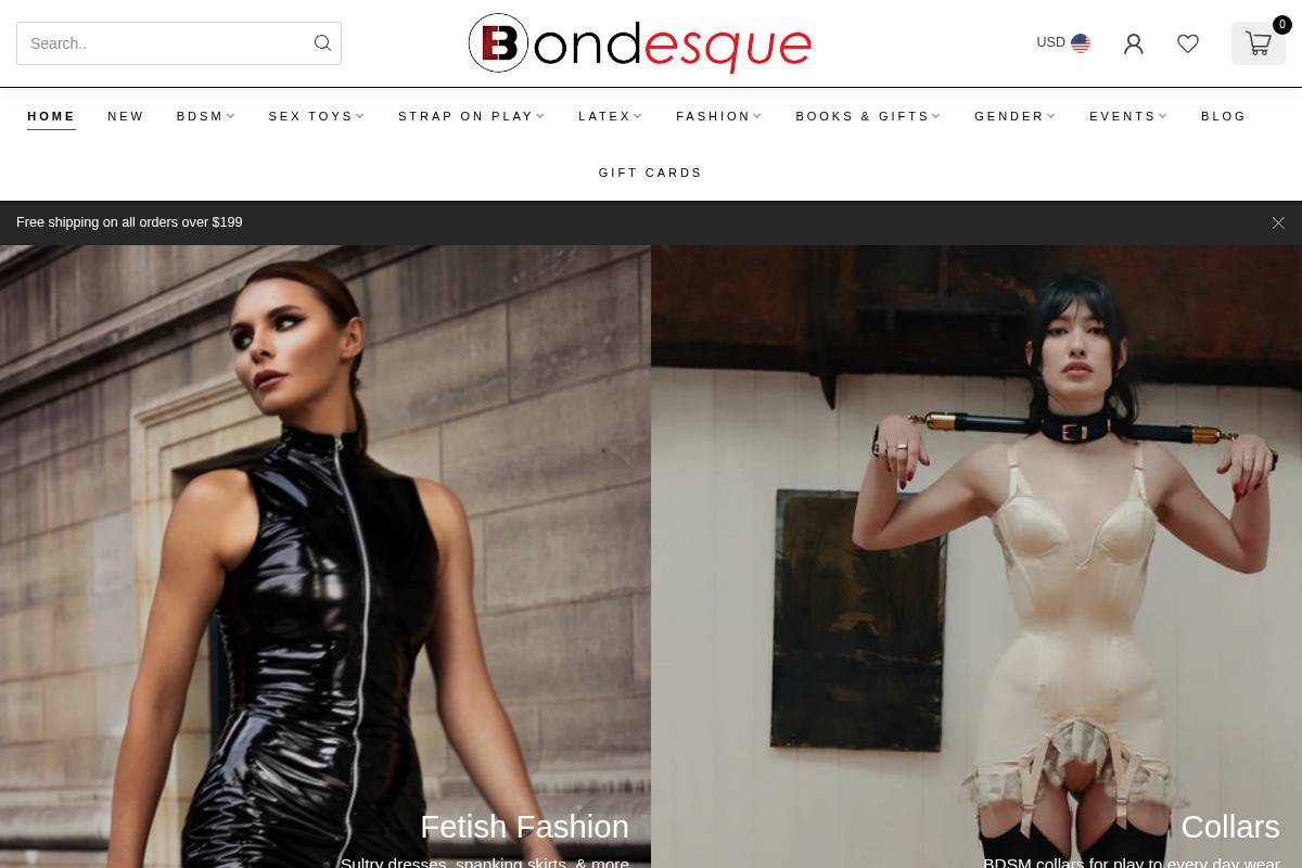 bondesque.com homepage screenshot