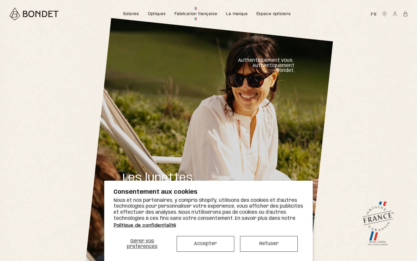 bondet.com homepage screenshot