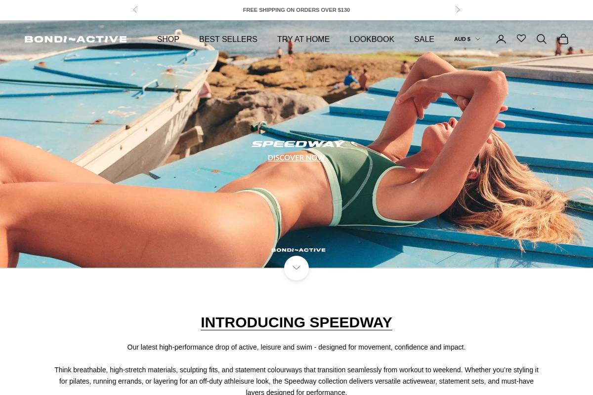 bondiactive.com homepage screenshot