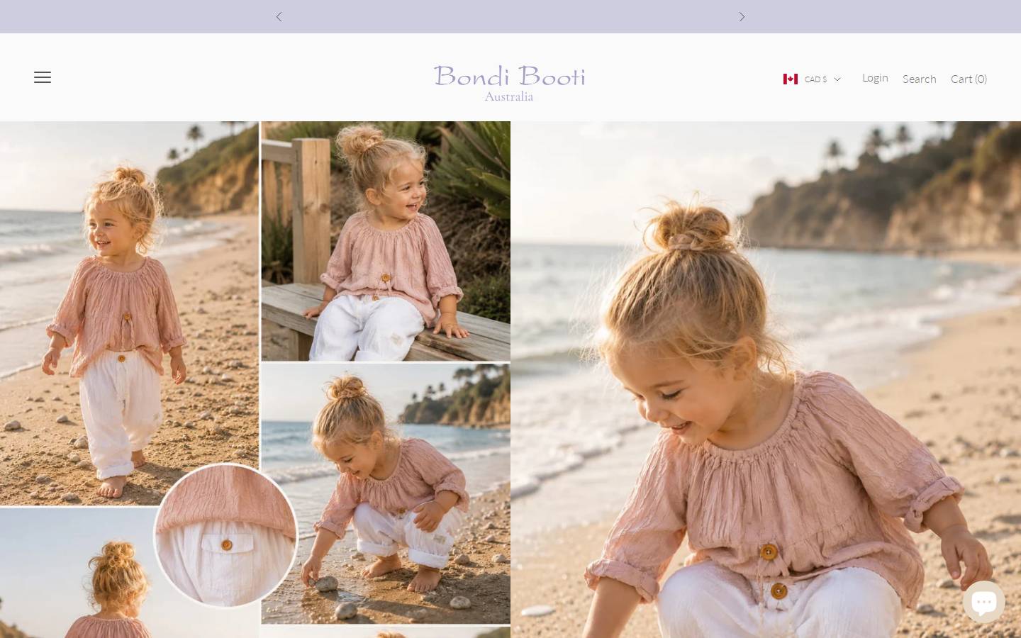 bondibaby.store homepage screenshot