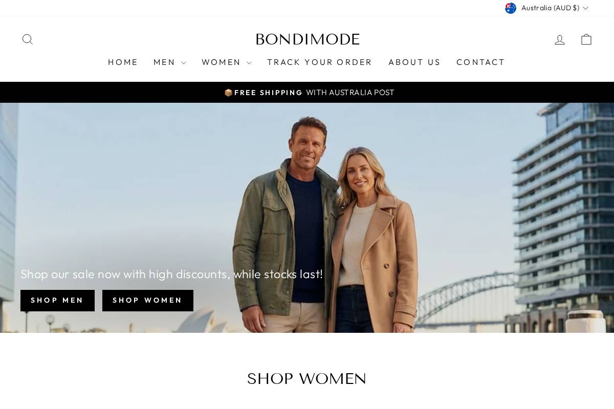 Bondimode homepage screenshot