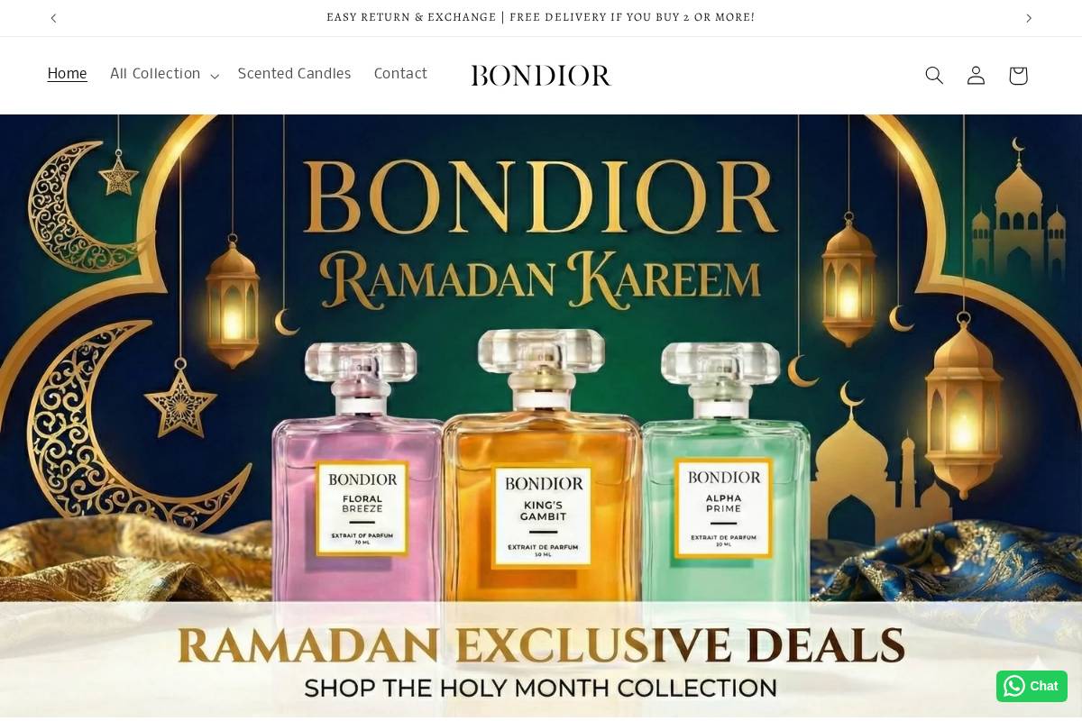 bondior.com homepage screenshot