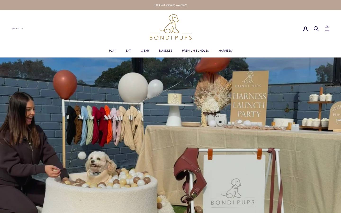 bondipups.com homepage screenshot