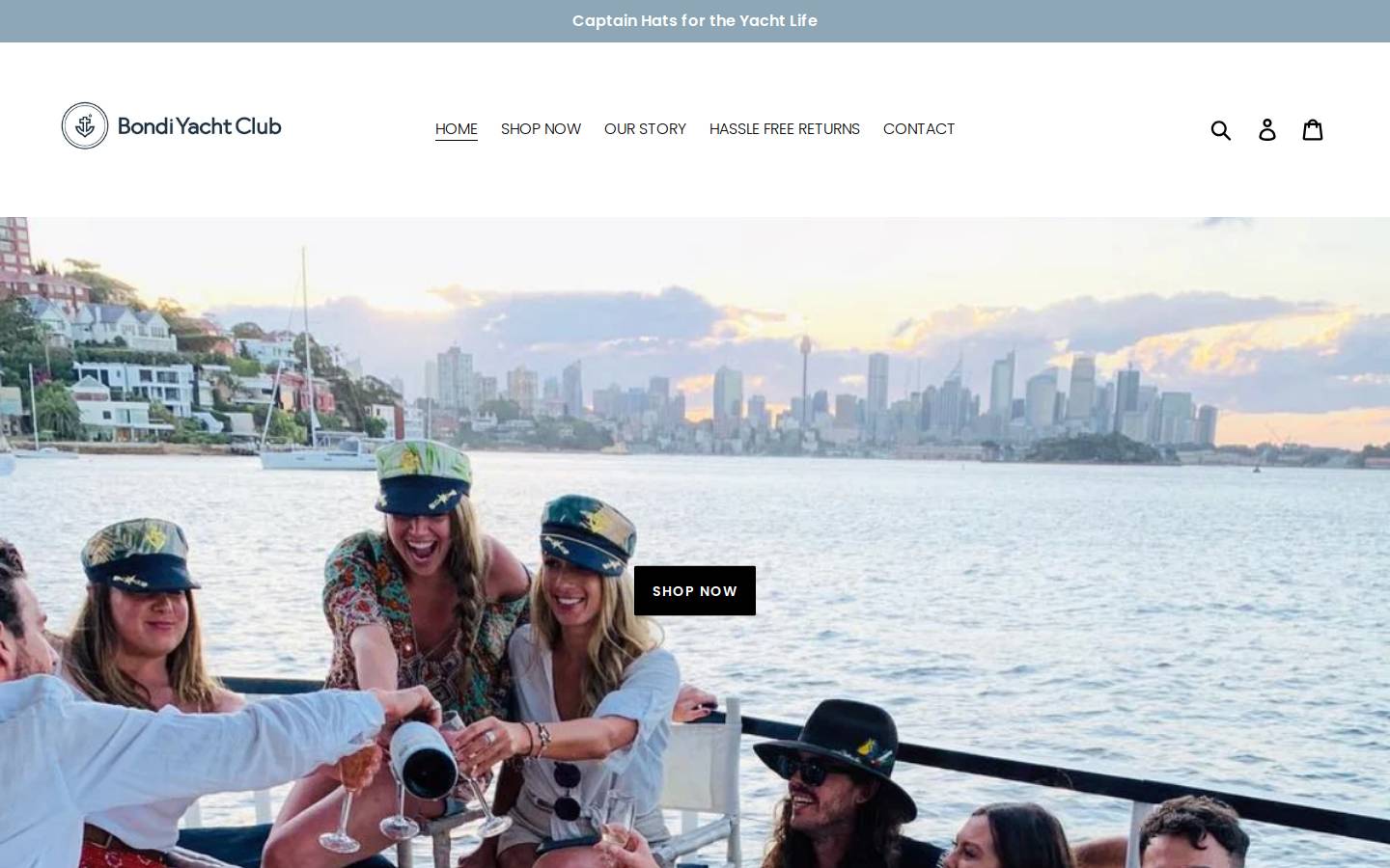 bondiyachtclub.com.au homepage screenshot