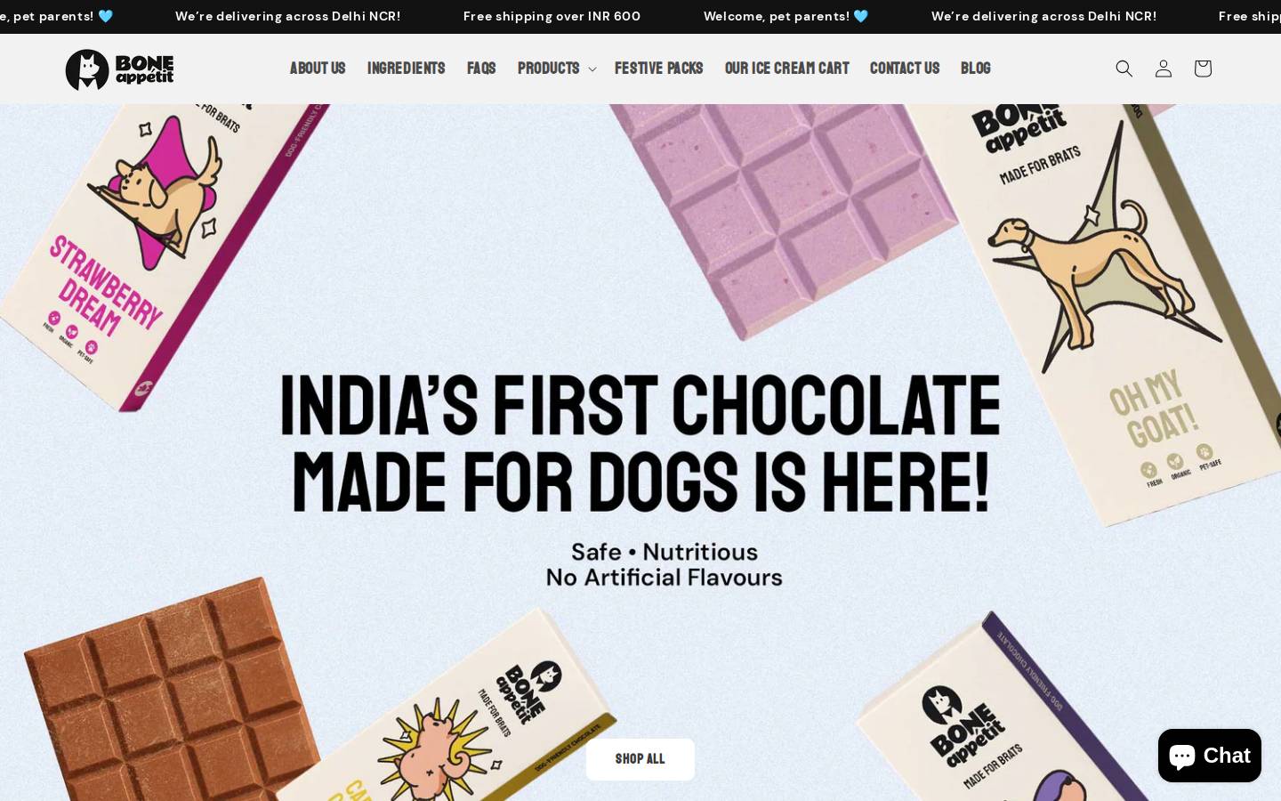 boneappetit.in homepage screenshot