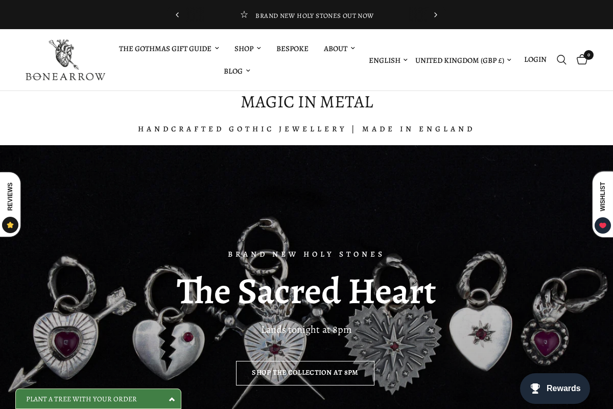 Bonearrow homepage screenshot