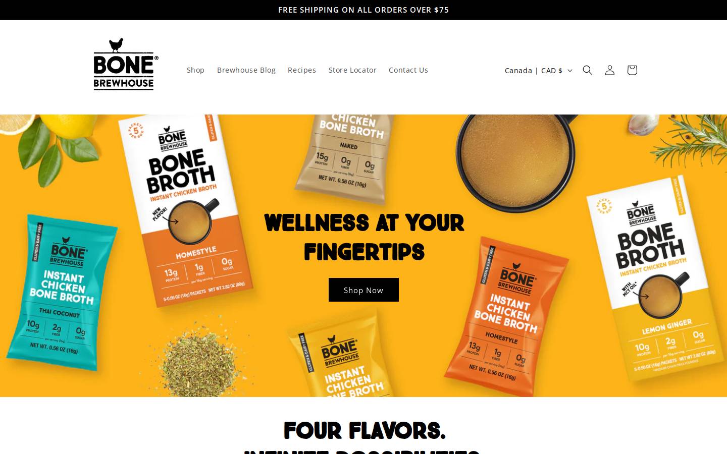 bonebrewhouse.com homepage screenshot
