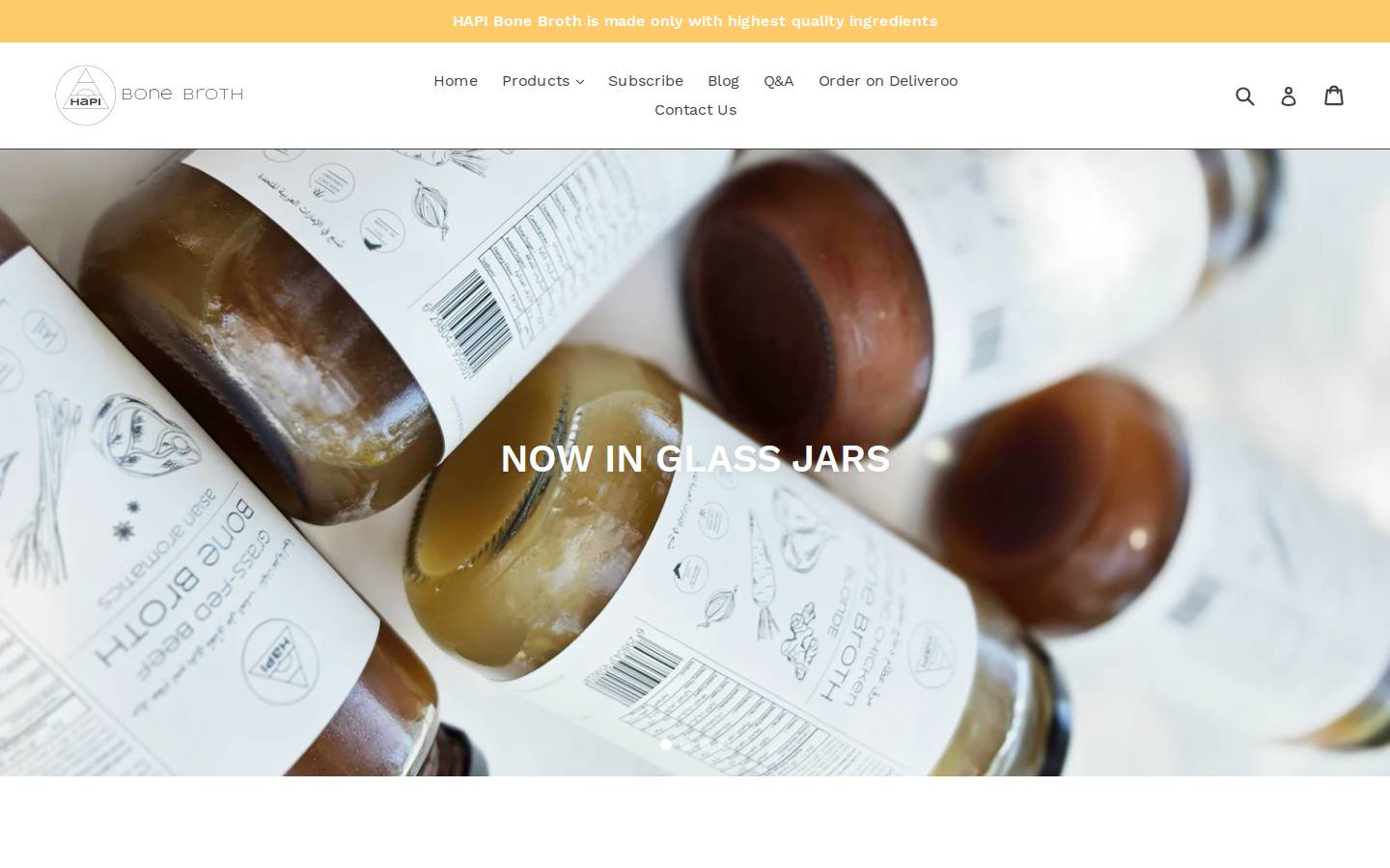 Bonebroth homepage screenshot