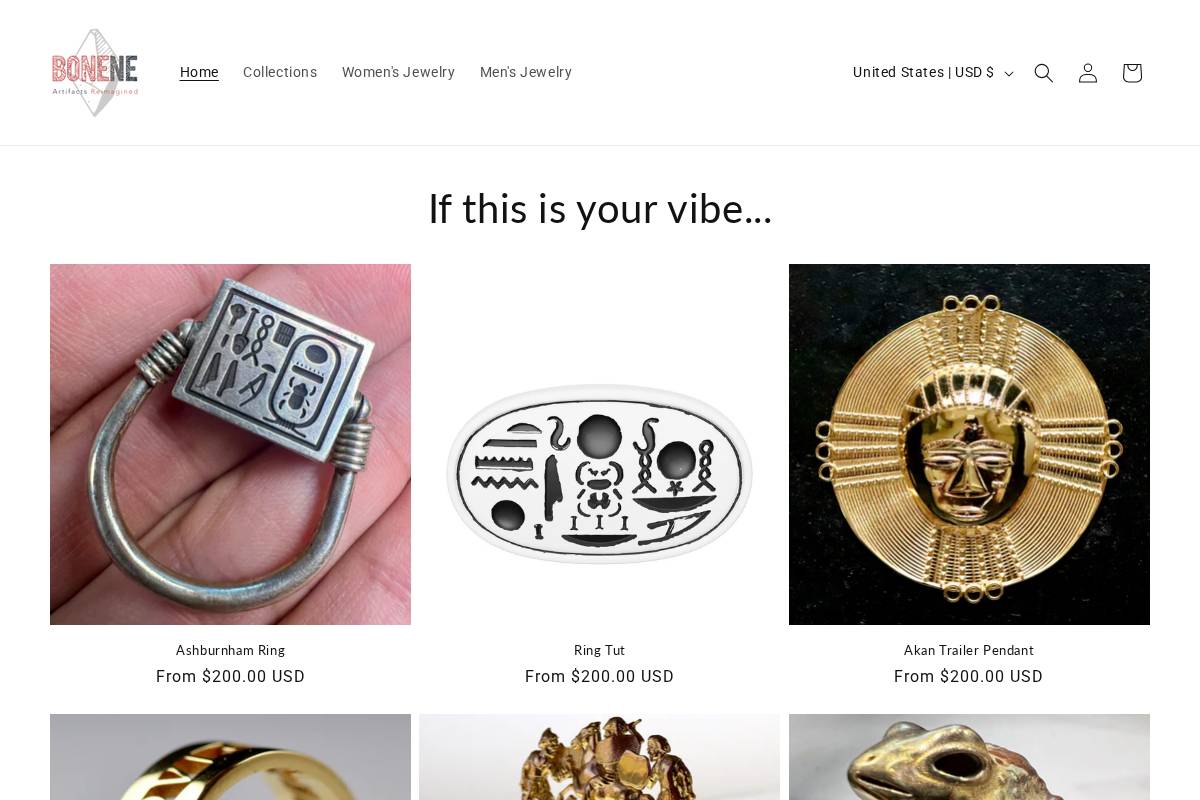 bonene.com homepage screenshot