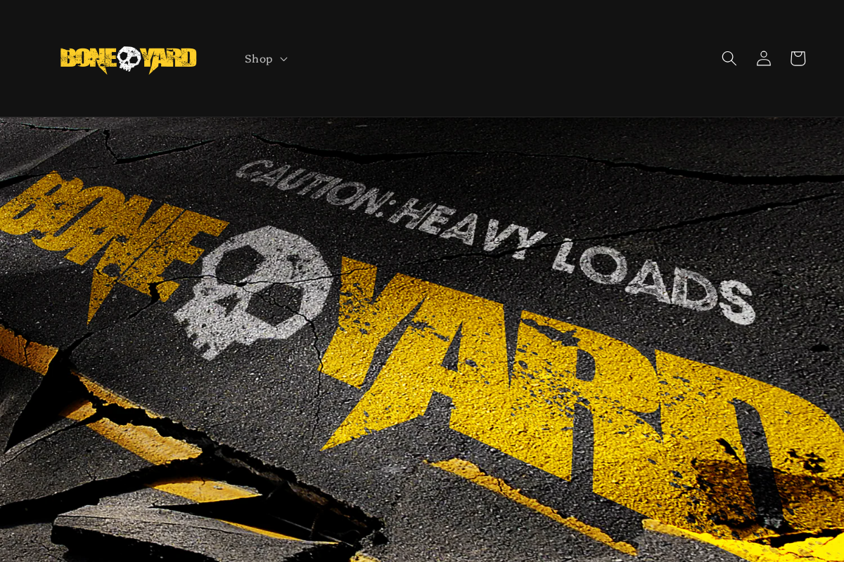 Boneyard Toys homepage screenshot