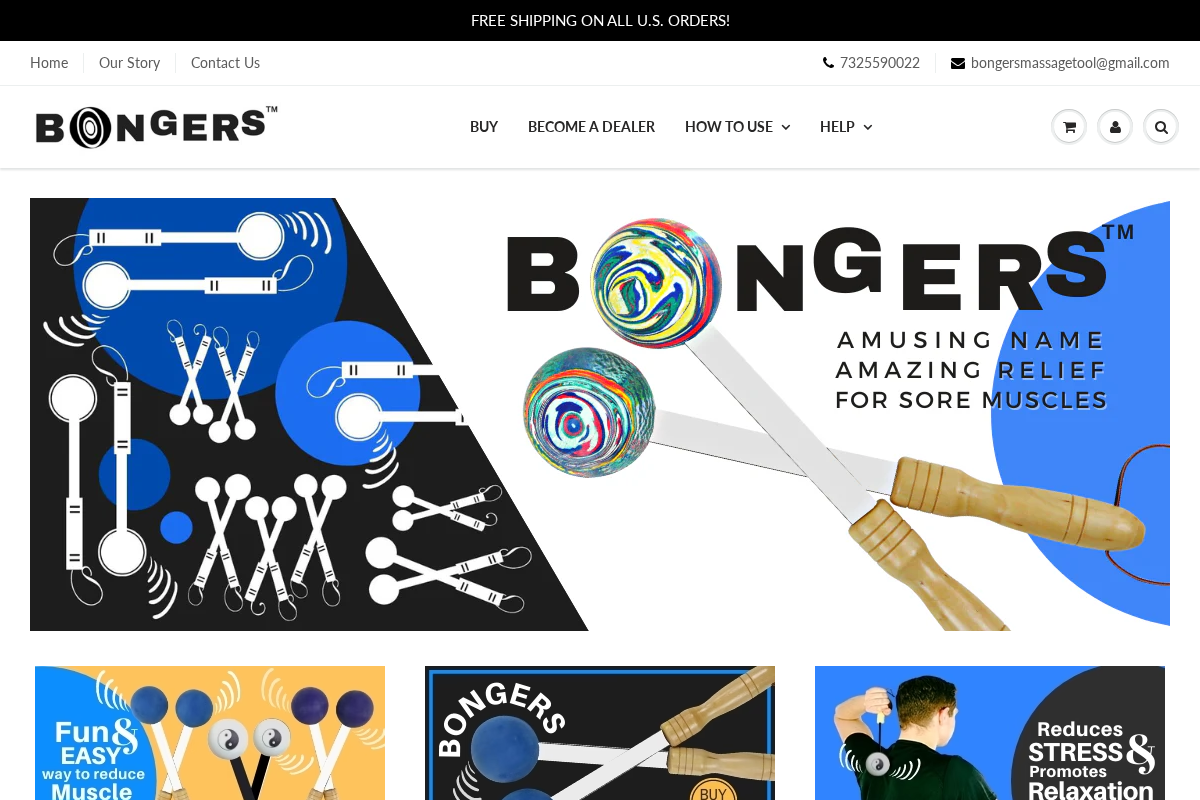 Bongers homepage screenshot
