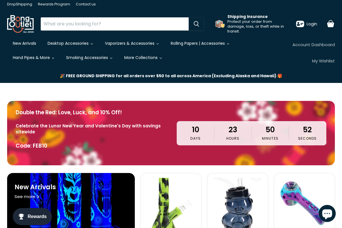 Bongoutlet homepage screenshot