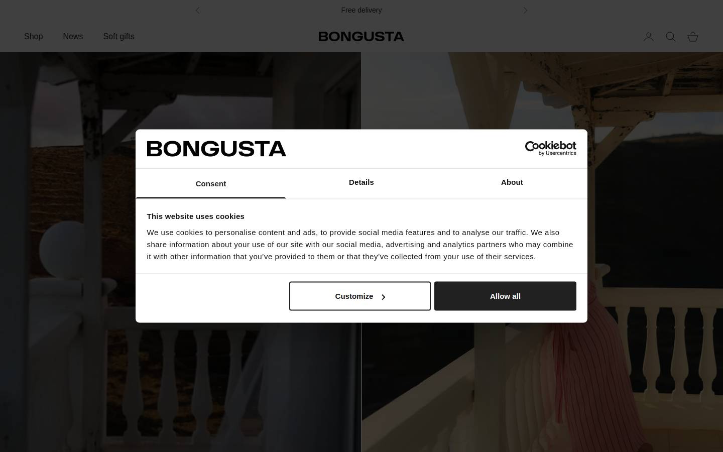 Bongusta homepage screenshot