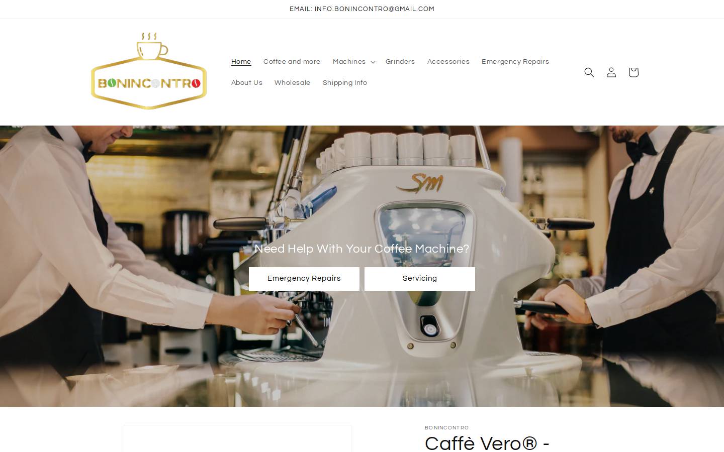 Bonincontro Limited homepage screenshot