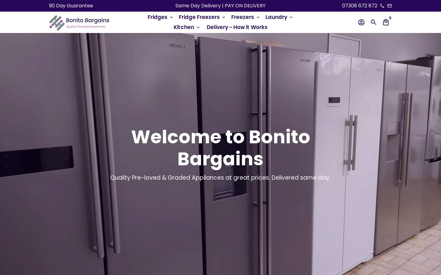 bonitobargains.com homepage screenshot
