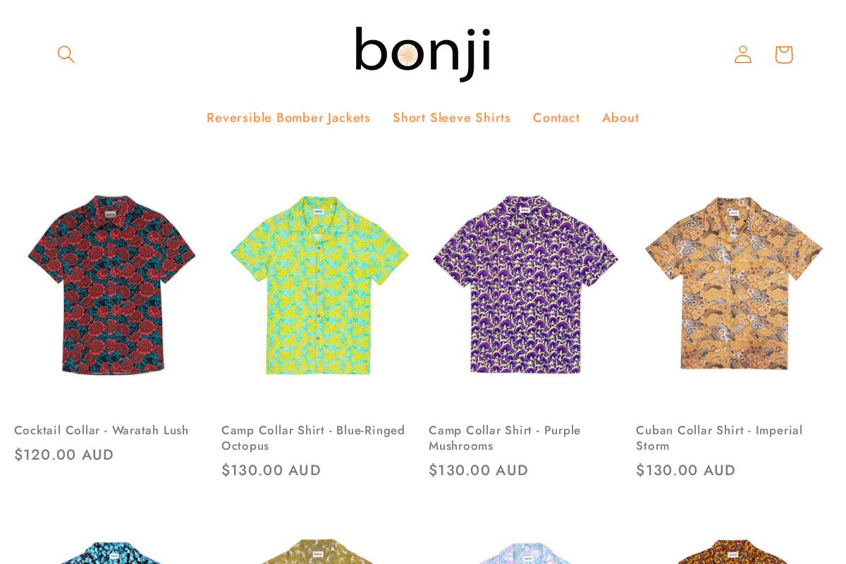 bonji.com.au homepage screenshot