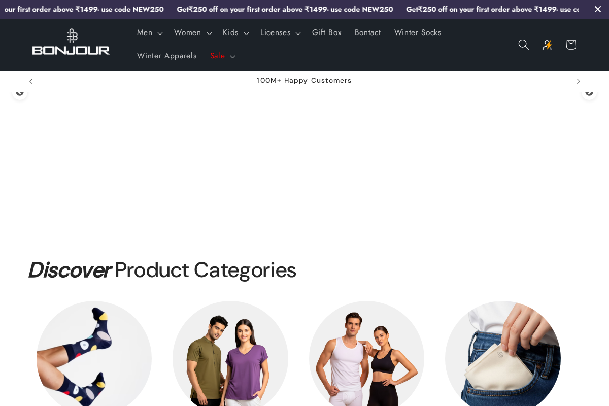 BONJOUR homepage screenshot