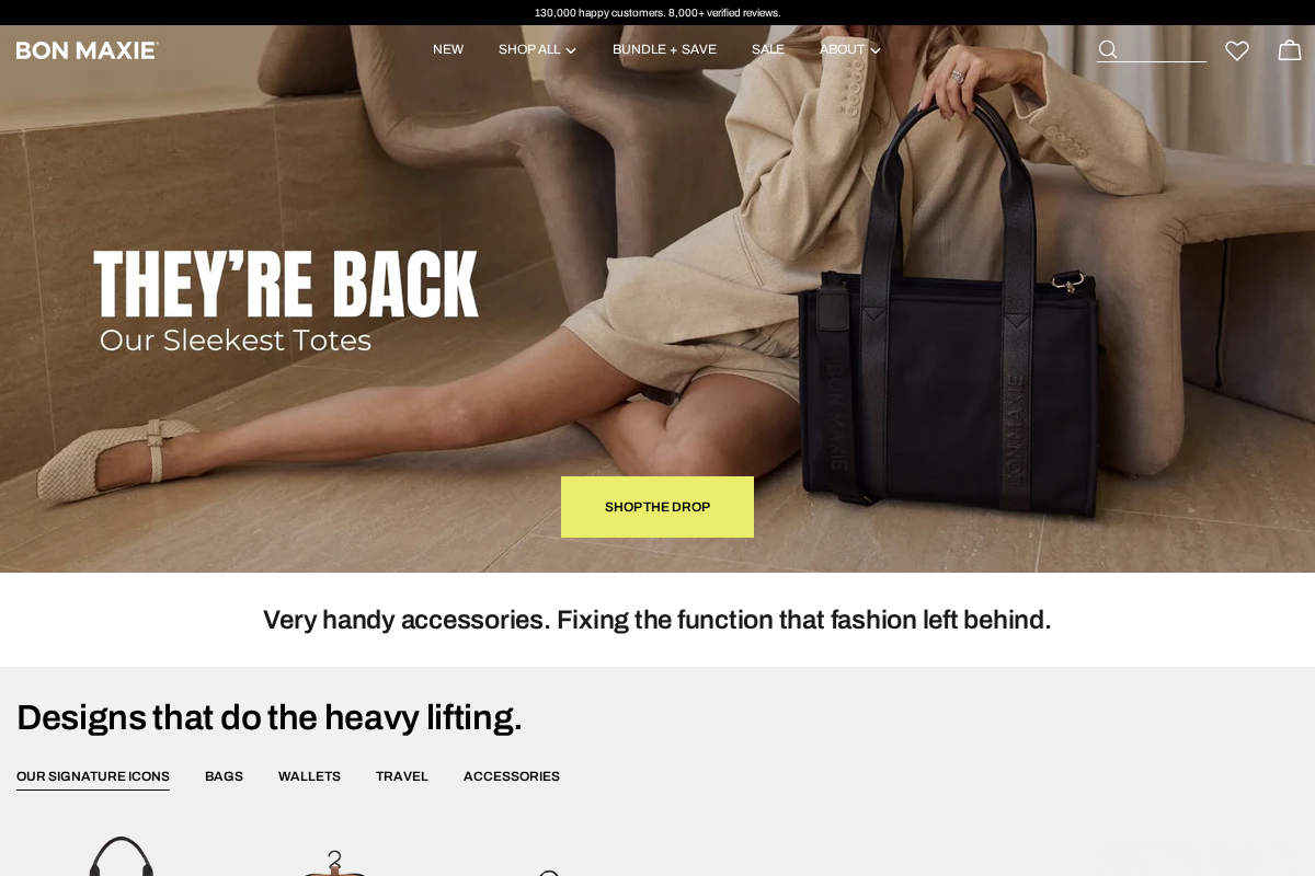 BON MAXIE homepage screenshot