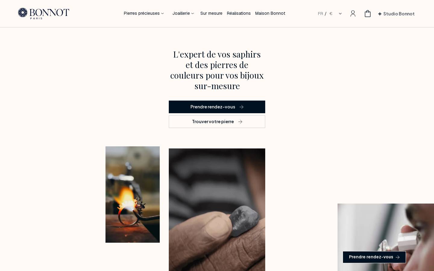 Bonnot Paris homepage screenshot