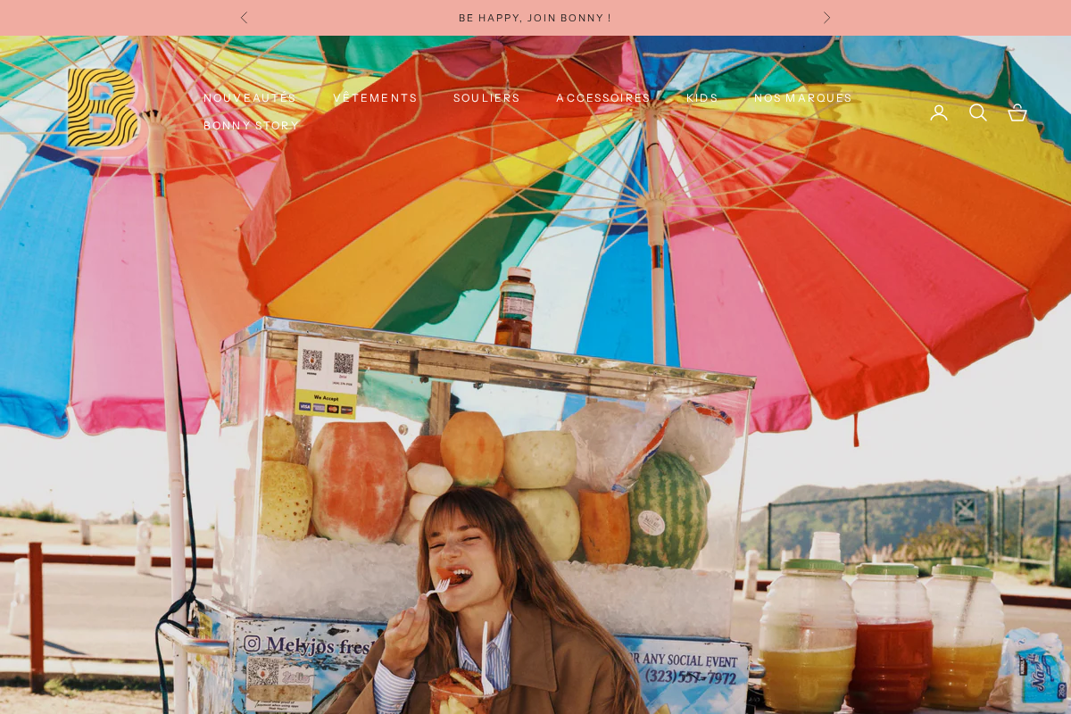 Bonny homepage screenshot