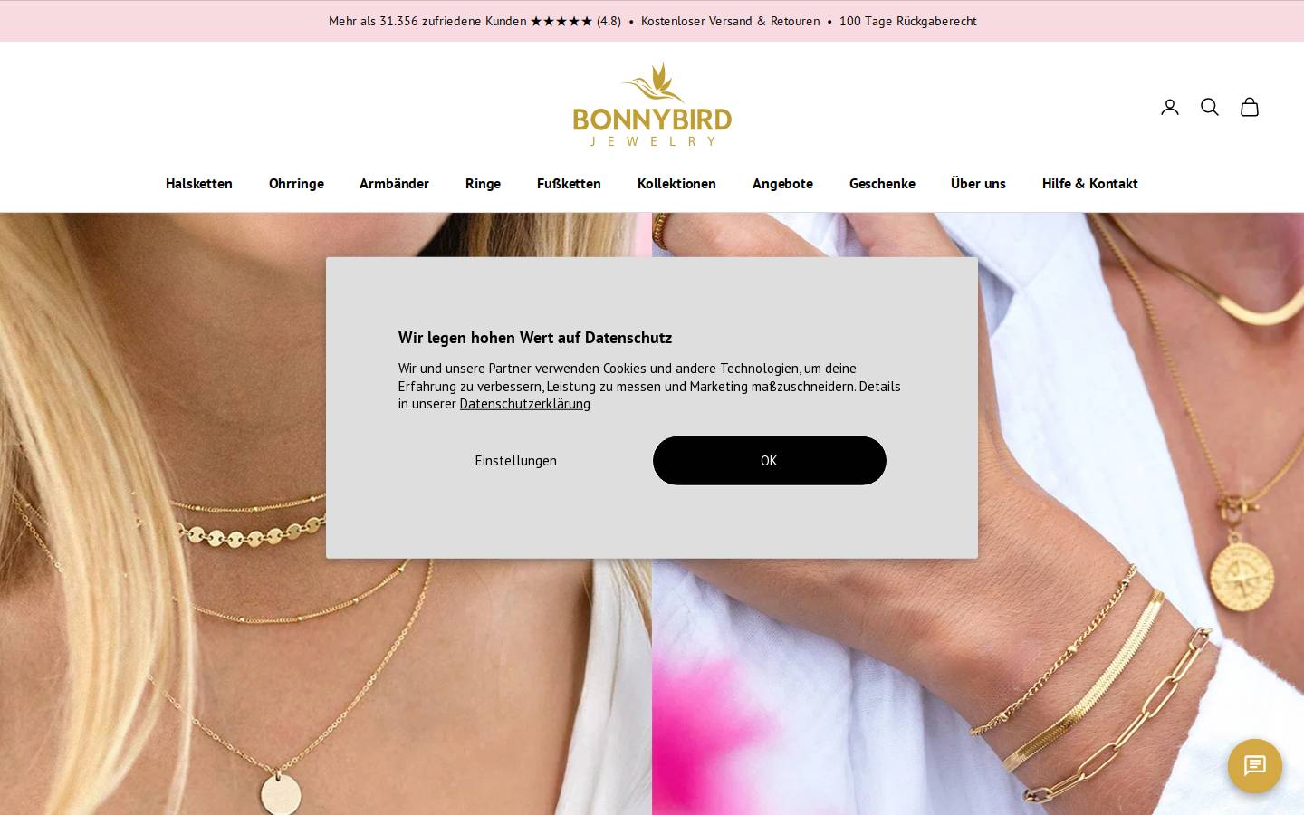BONNYBIRD homepage screenshot