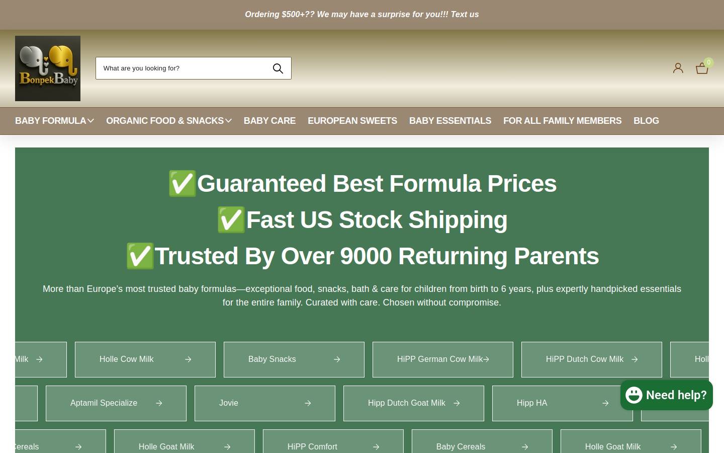 bonpek.com homepage screenshot