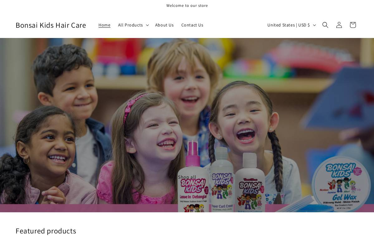bonsaikids.com homepage screenshot